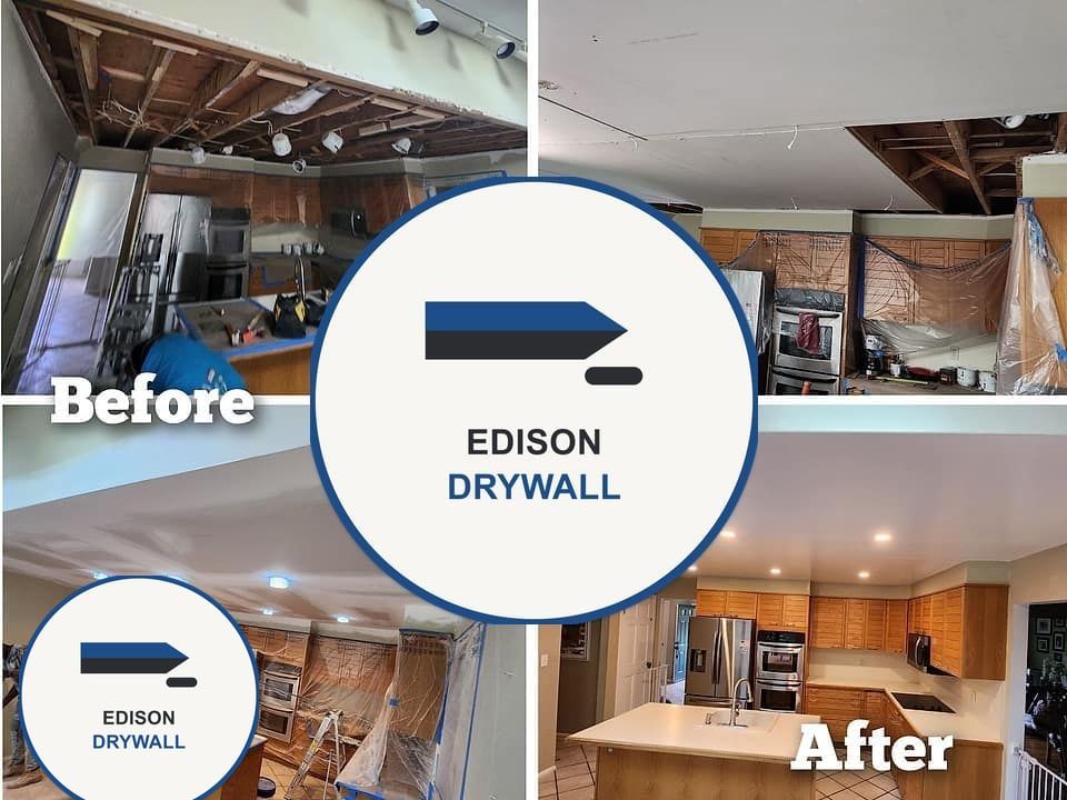 Basement Finishing by a drywall crew in Edison, NJ