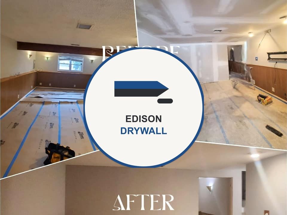 Drywall Installation by a drywall crew in Edison, NJ