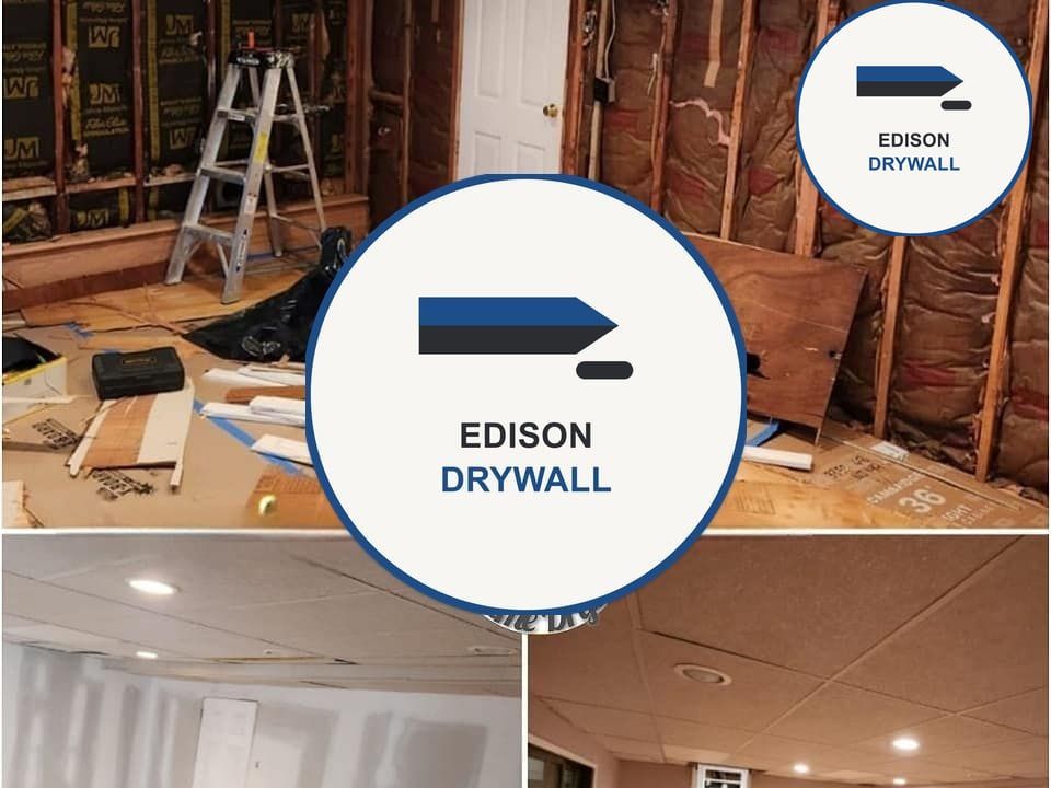 Popcorn Ceiling Removal by a drywall crew in Edison, NJ